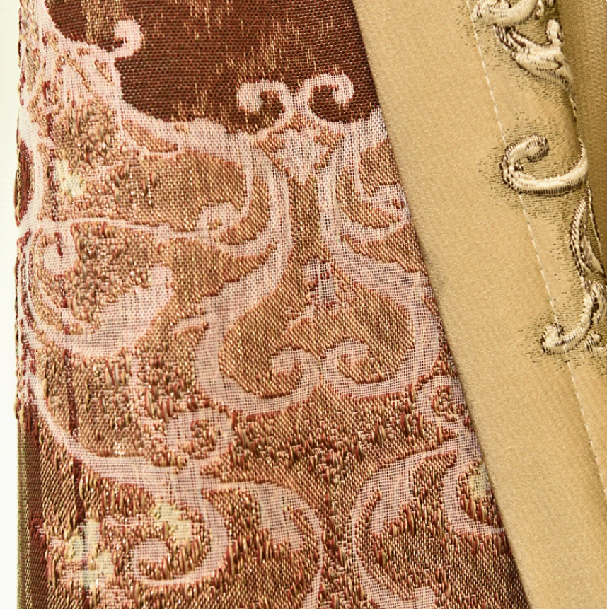 High-precision embossed jacquard curtains