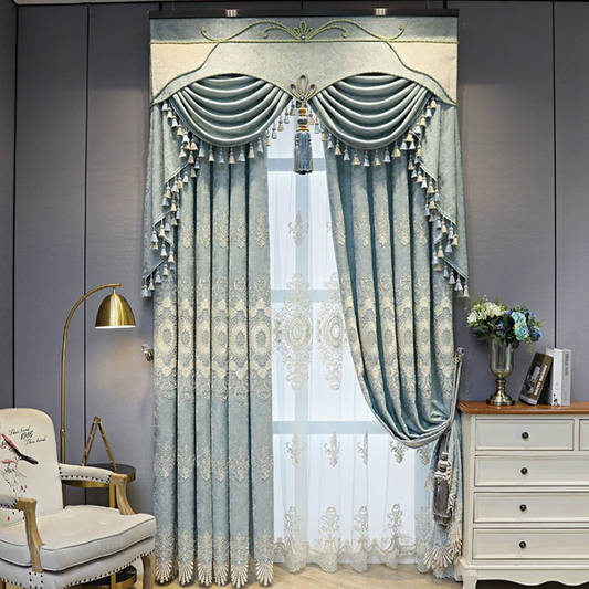 Chenille Embroidered Curtains