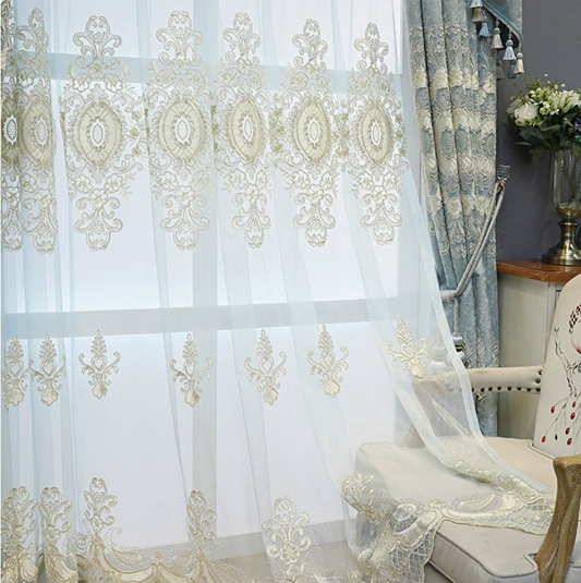 Chenille Embroidered Curtains