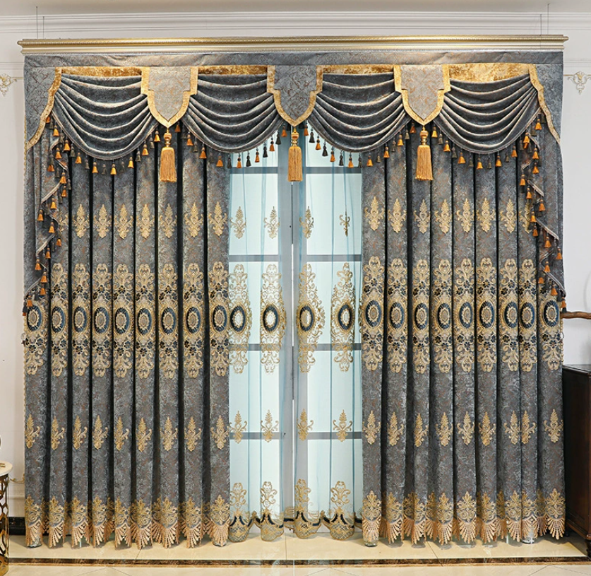 Chenille Embroidered Curtains